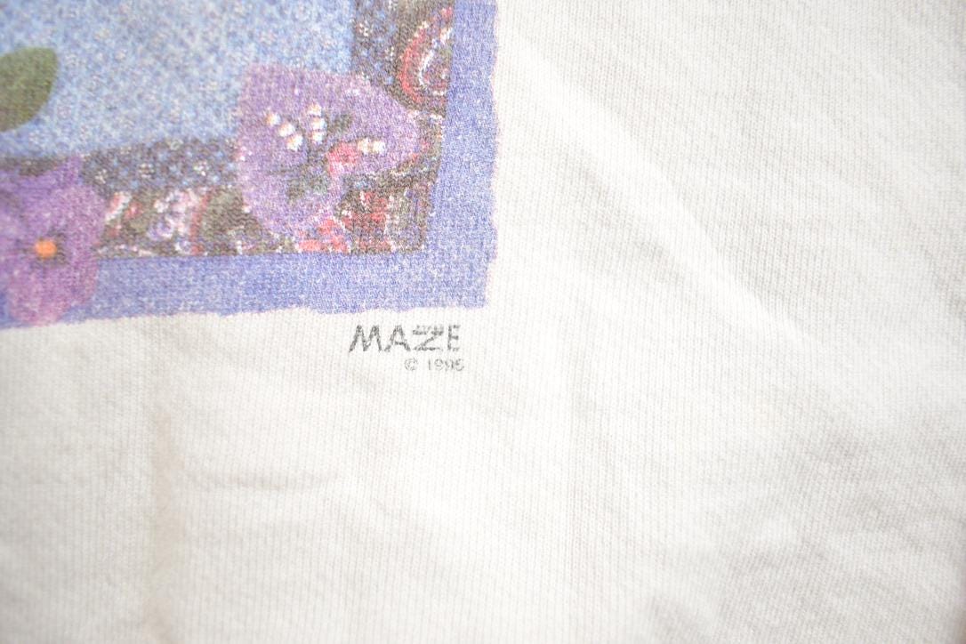 Vintage 1995 Tea Party Theme Crewneck Sweatshirt Made In USA