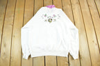 Vintage 90s Angels Crewneck Sweatshirt: Pastel Collar, Adult Large