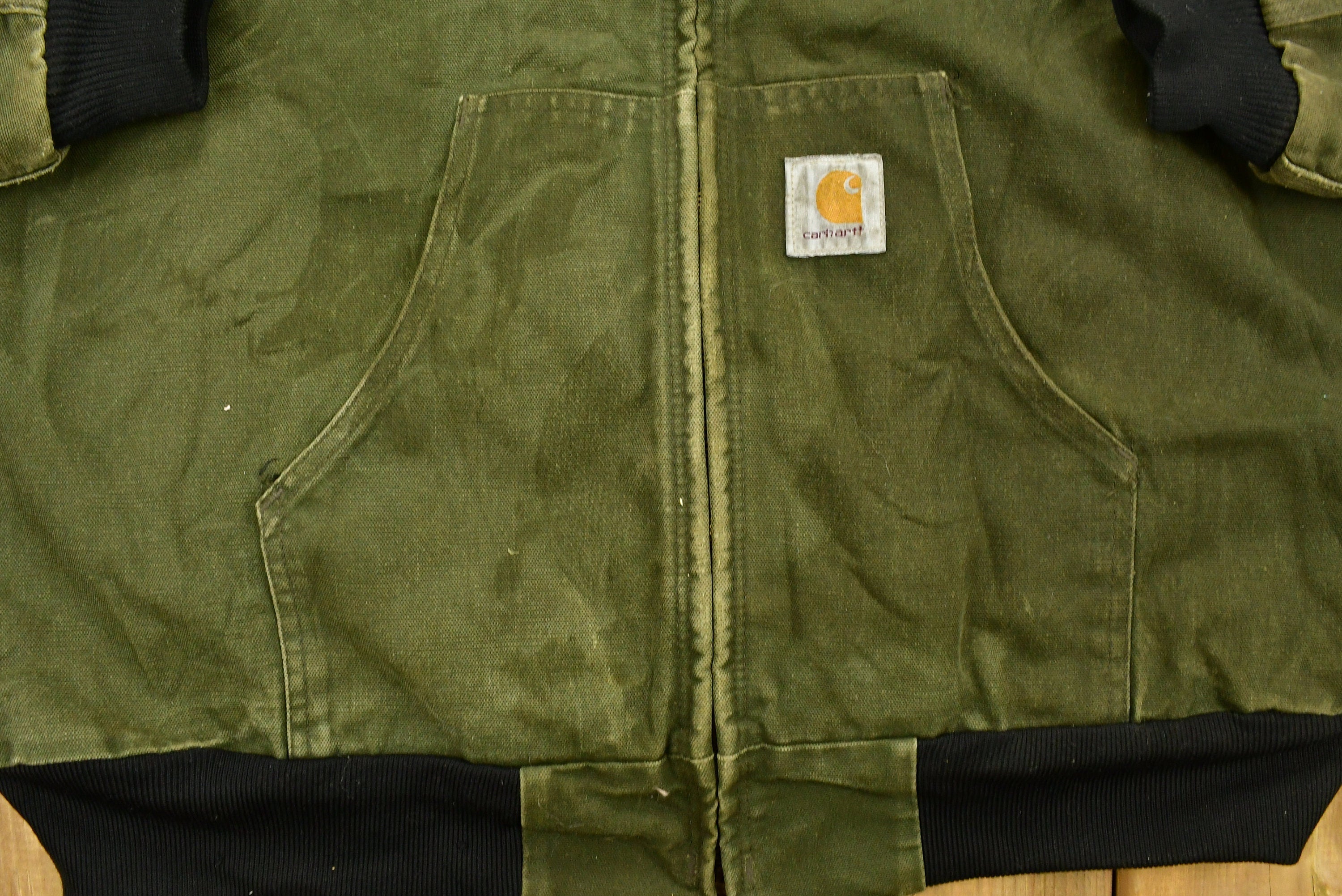 Vintage 1990s Carhartt Hooded Work Jacket