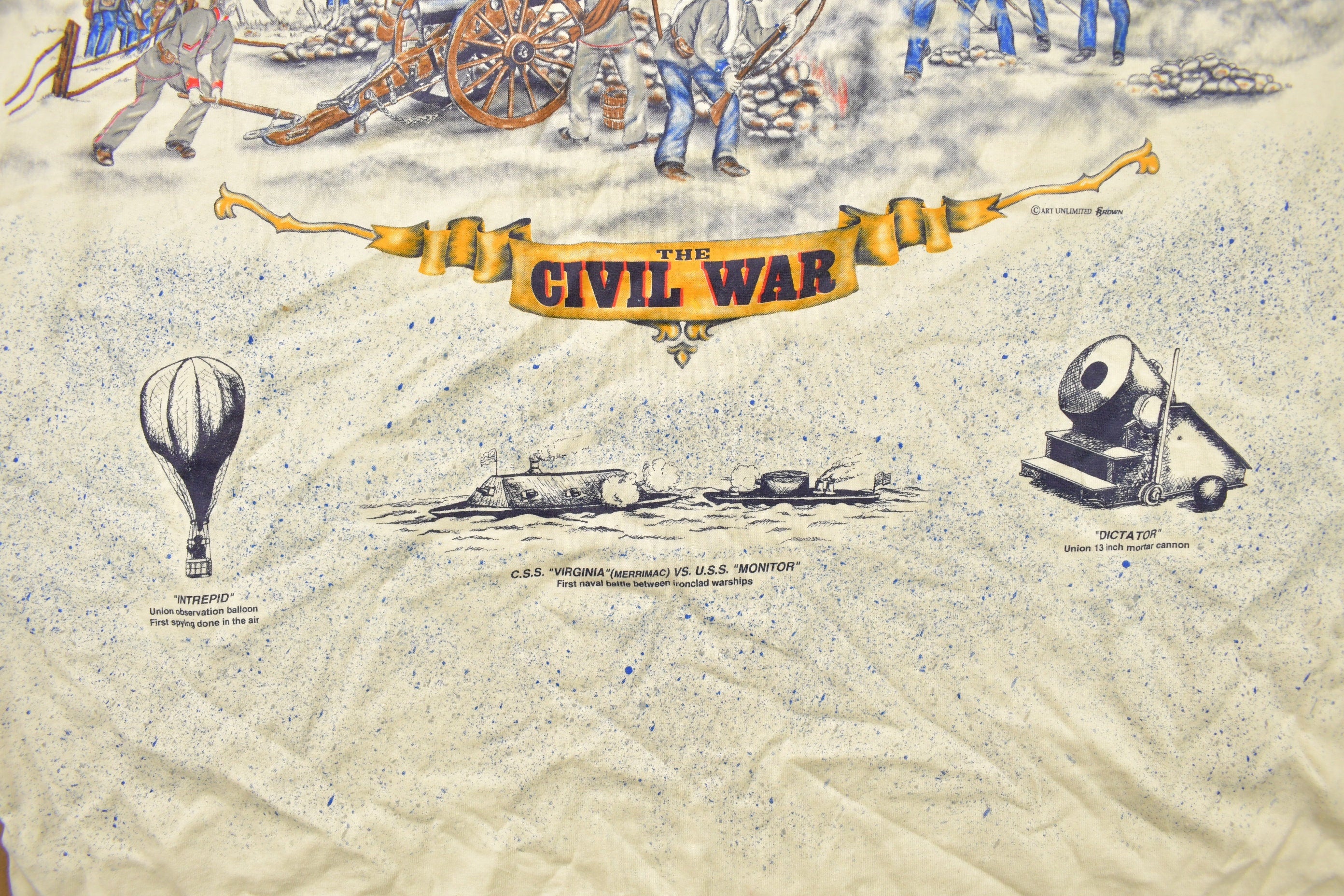 Vintage 1990s The Civil War All Over Print Graphic T Shirt