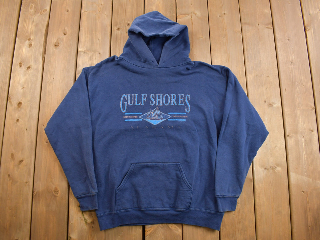 Vintage 1990s Gulf Shores Hoodie Sweatshirt