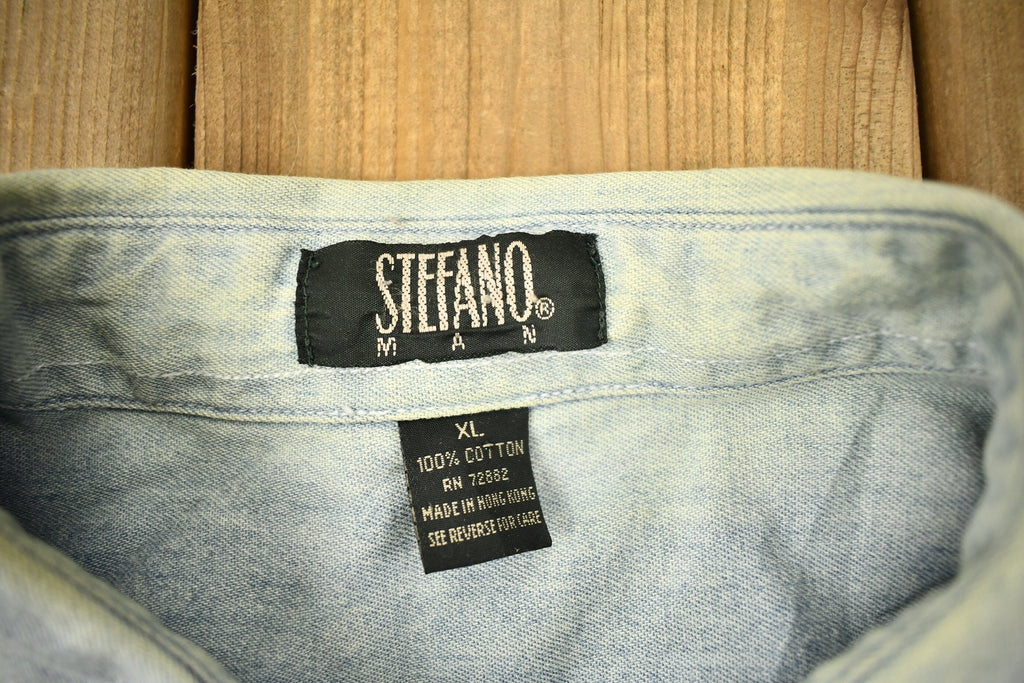 Vintage 1990s Stefano Man Button Up Shirt