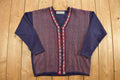 Vintage 1980s Cardigan Button Up Sweater