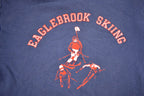 Vintage 1990s Eagle Brook Skiing Graphic Hoodie  90s Hoodie  Vintage Hoodie  Ski Sweater