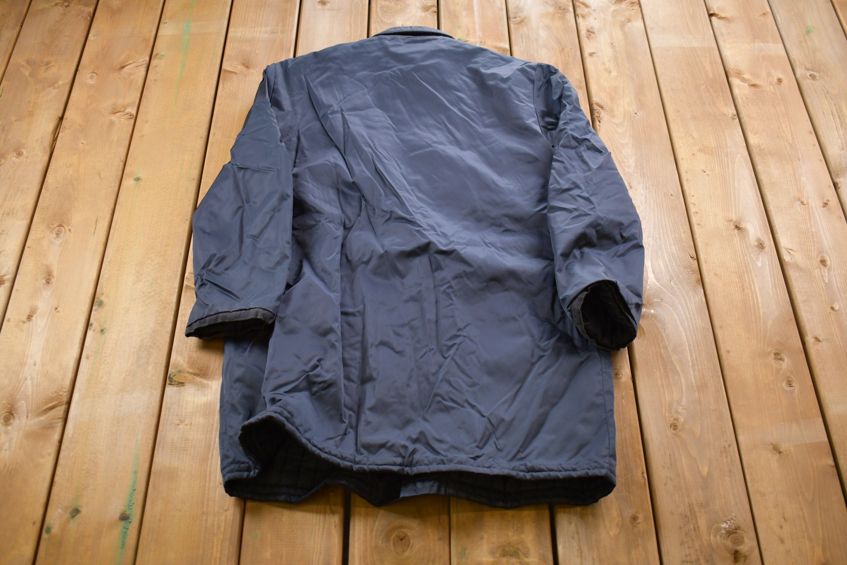 Vintage 1980s Nylon CBC Costume Puffer Jacket