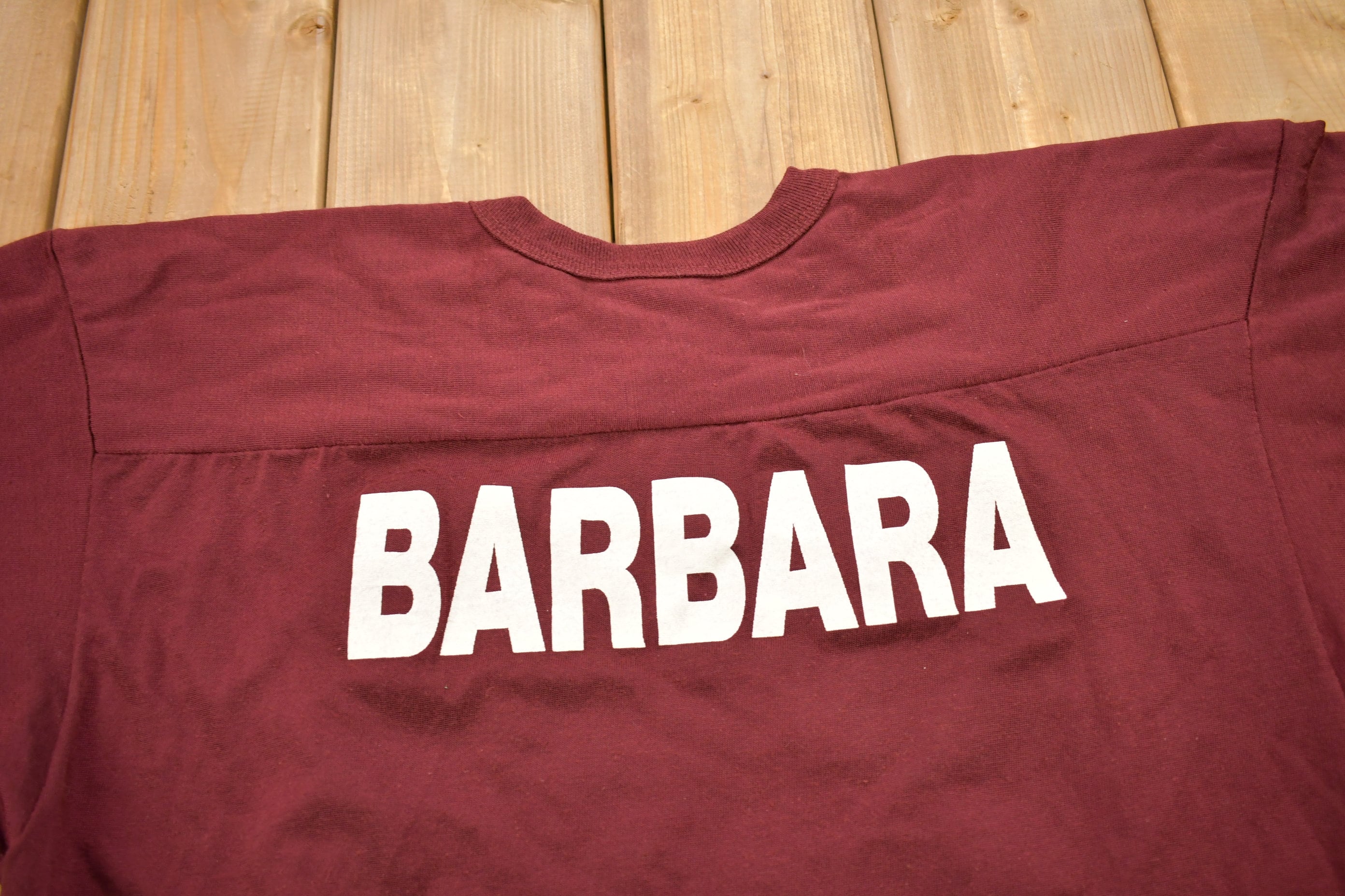 Vintage 1989 Kings Park Barbara Football Jersey Style Champion T Shirt