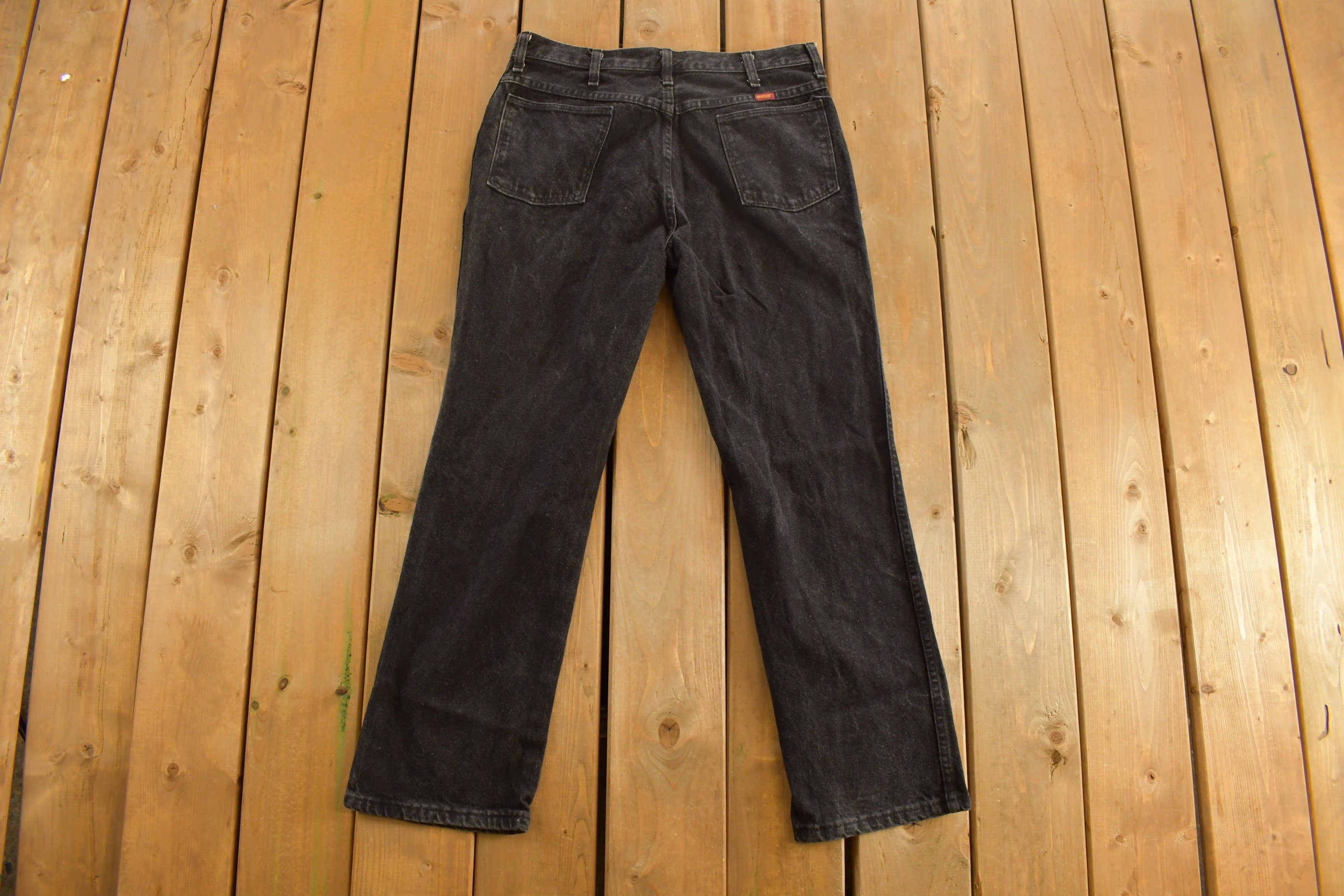Vintage 1990s Rustler Black Wash Jeans Size 33 x 29