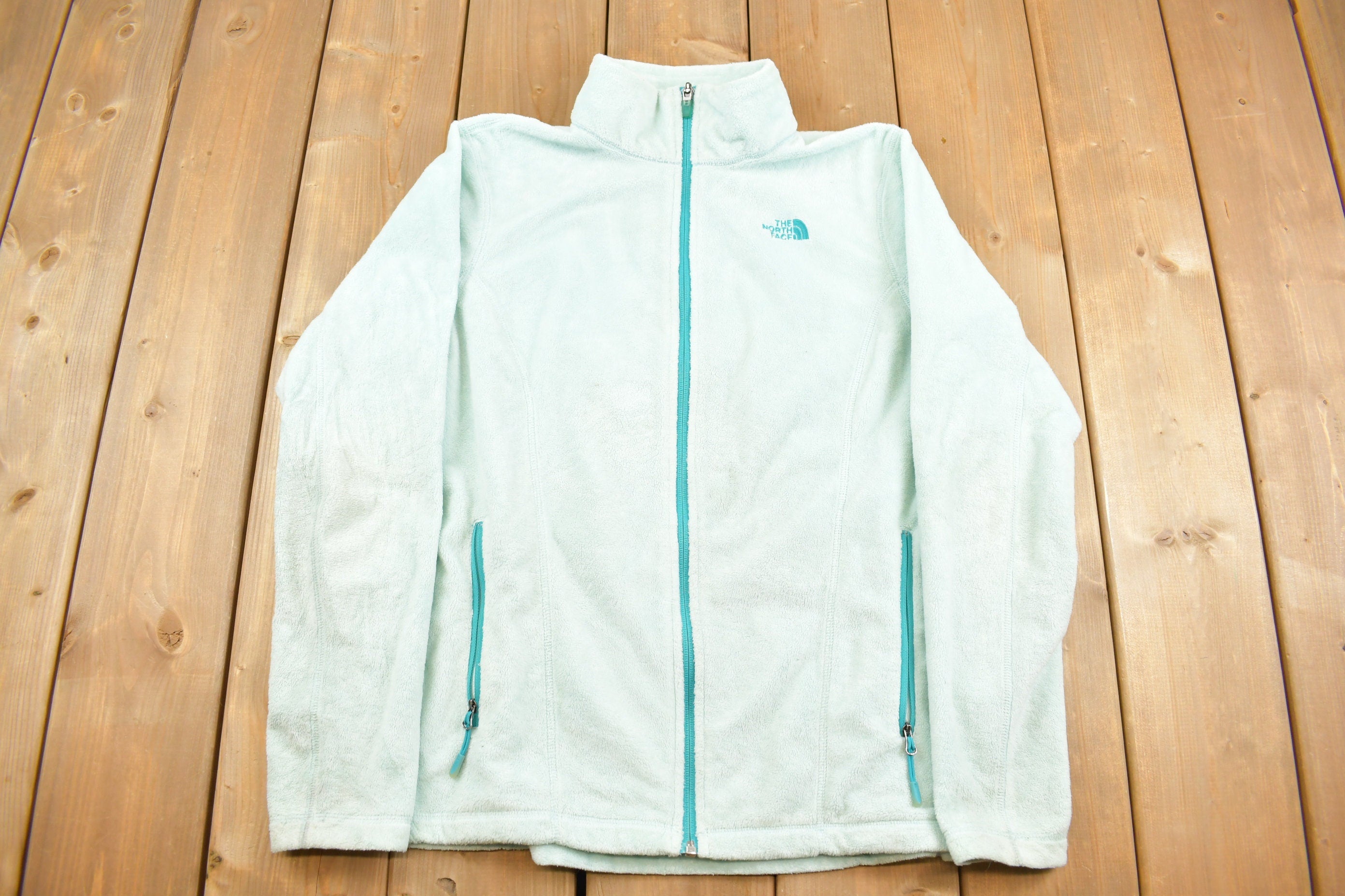 Vintage 1990s Blue The North Face Womens Fleece Sweater
