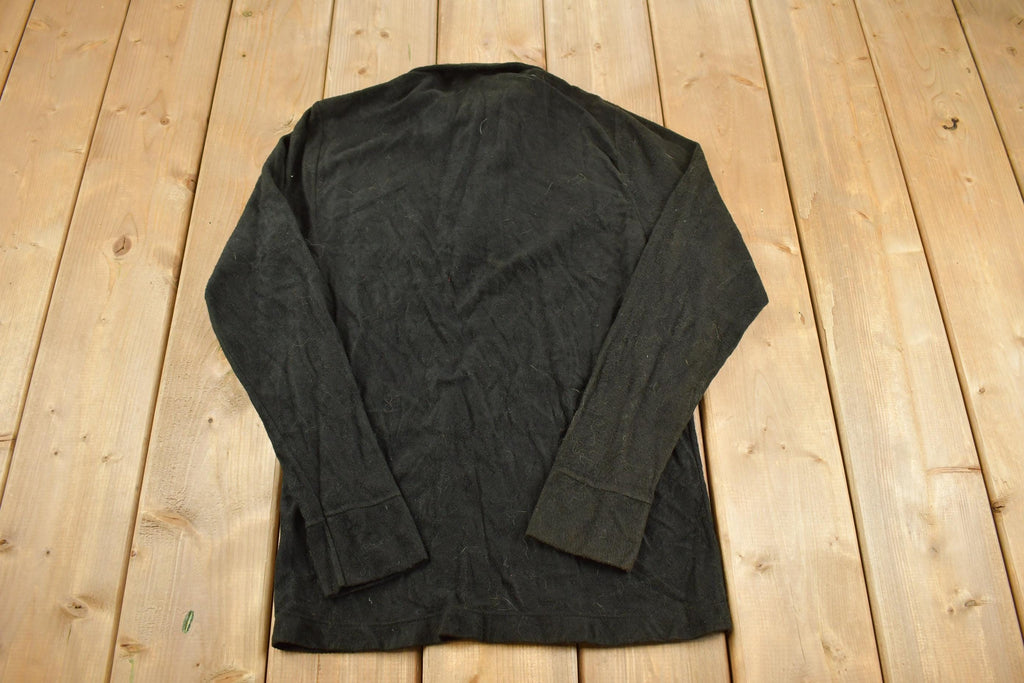 Vintage 1970s Long Sleeve Polo Shirt Made In USA