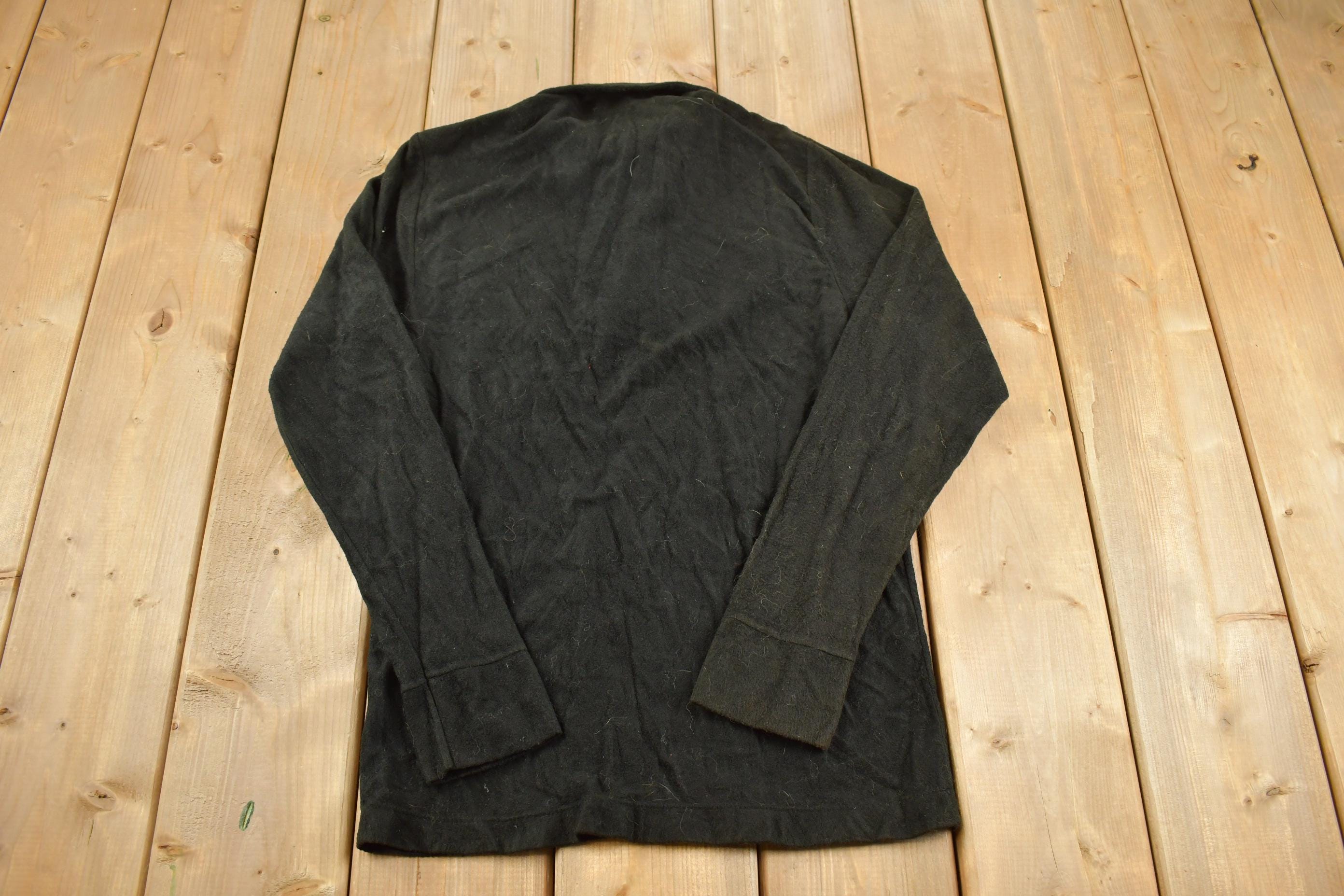 Vintage 1970s Long Sleeve Polo Shirt Made In USA