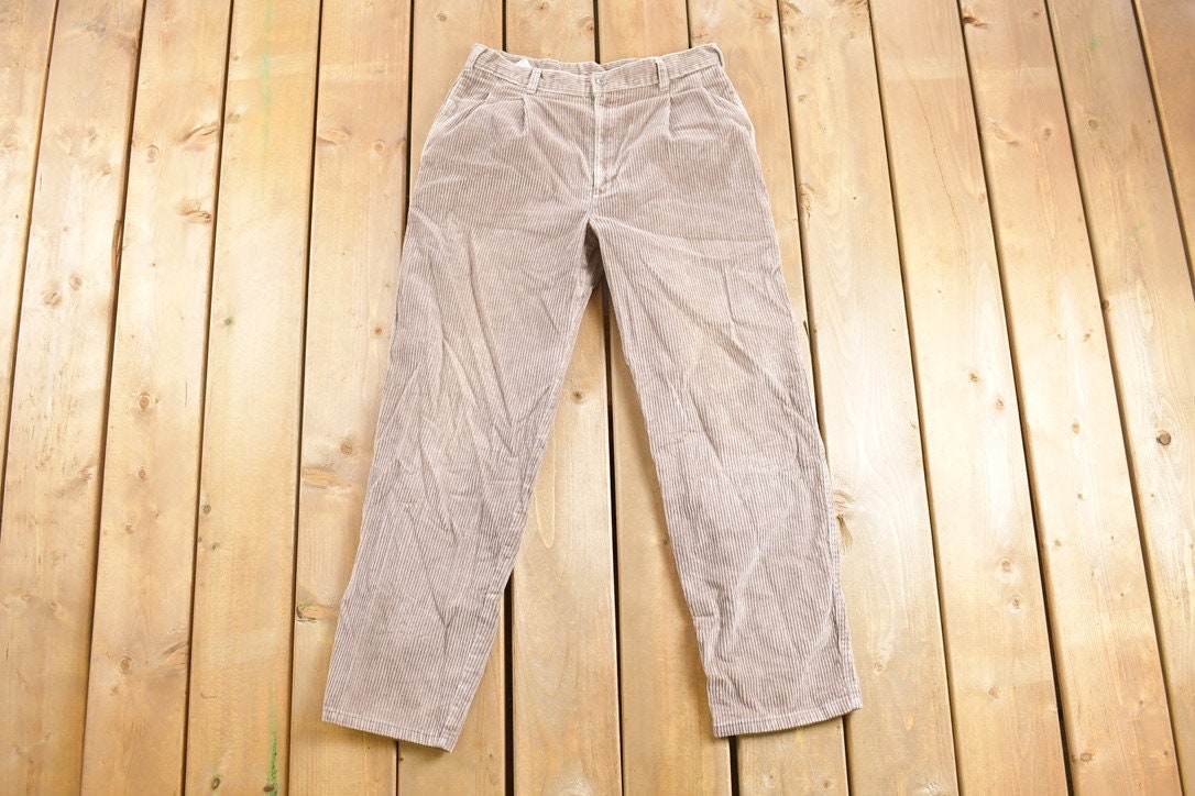 Vintage 1990's Beige Docker's Corduroy Pants 30 x 29