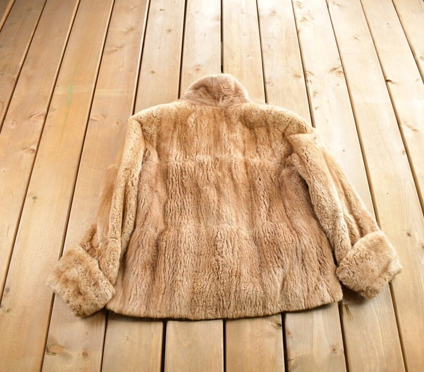 Vintage 1970s Giddings Mink Fur Coat Made In Canada