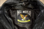 Vintage 1990s MGL World Leather Flight Jacket