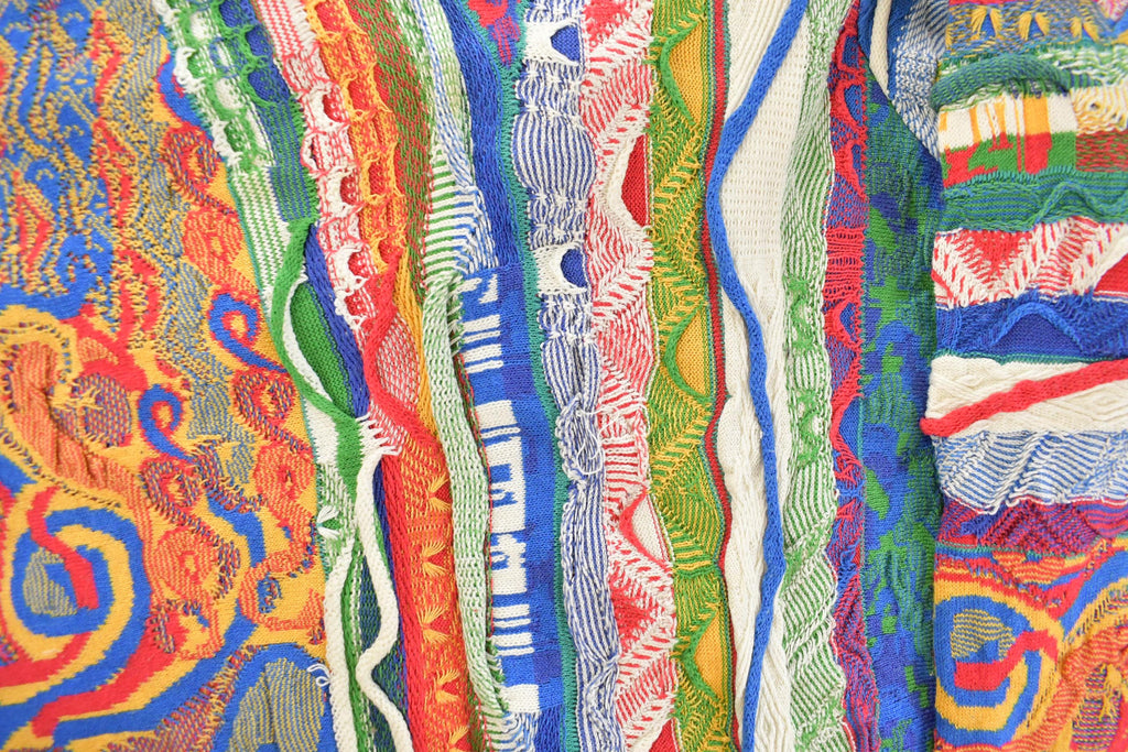 Vintage 1990s Coogi 3D Knit Abstract Crewneck Sweater Men's 2XL