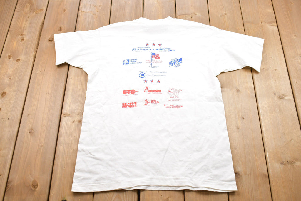 Vintage 1996 Westchester Veterans Day Run Graphic T-Shirt