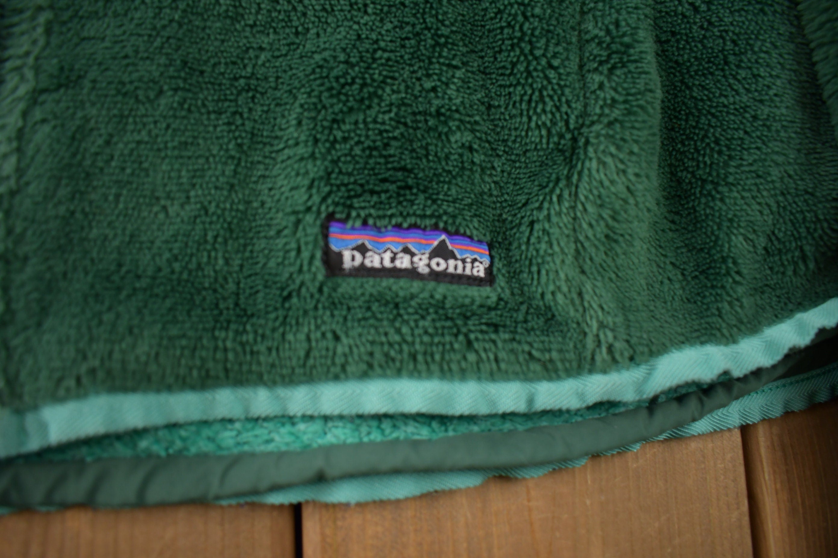 Vintage Patagonia Green Full Zip Cinched Sweatshirt