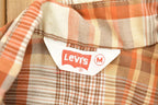 Vintage 1990s Levi's Plaid Western Flannel Button Up Shirt