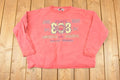 Vintage 1990s Bonjour Indigo Design Graphic Print Crewneck Sweatshirt Womens Cropped XL
