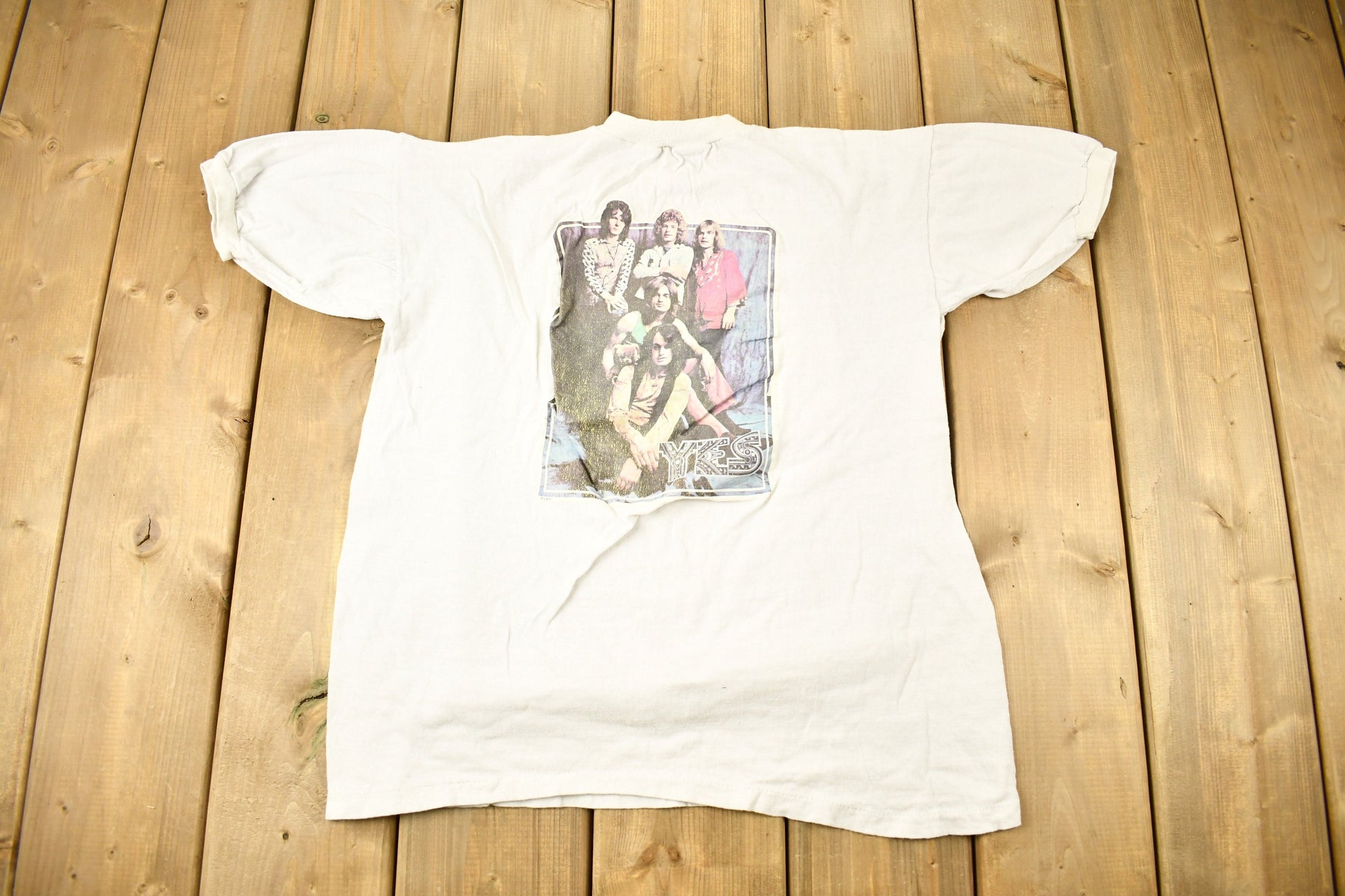 Vintage 1980s YKES Graphic Band T-shirt / Band Tee / Single Stitch / Ringer Tee / Music Promo / Premium Vintage