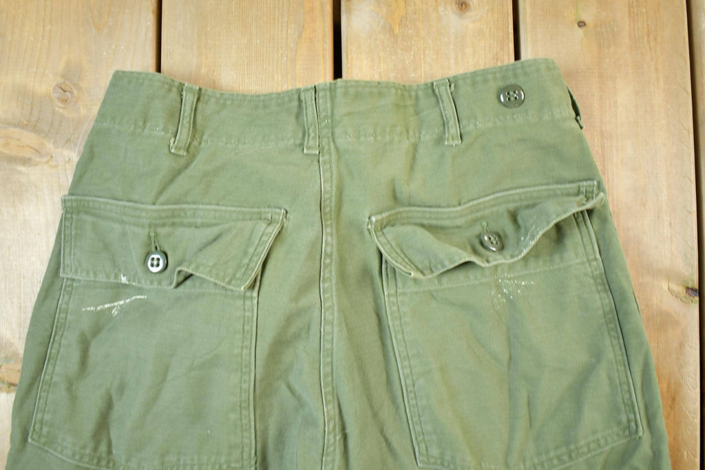 Vintage 1990s Army Green Cargo Pants Size 32 x 31