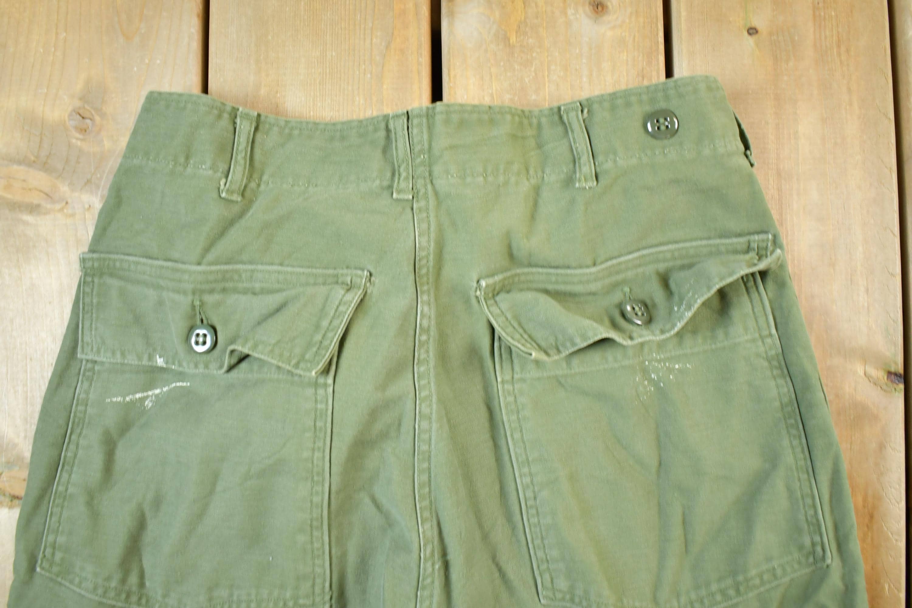 Vintage 1990s Army Green Cargo Pants Size 32 x 31