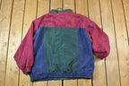 Vintage 1990s Silk Exchange Plus Full Zip Windbreaker Jacket