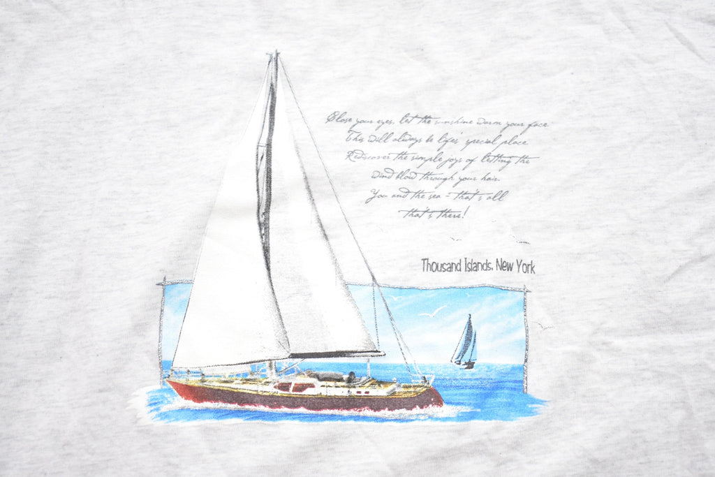 Vintage 1990s Thousand Islands New York Graphic T-Shirt