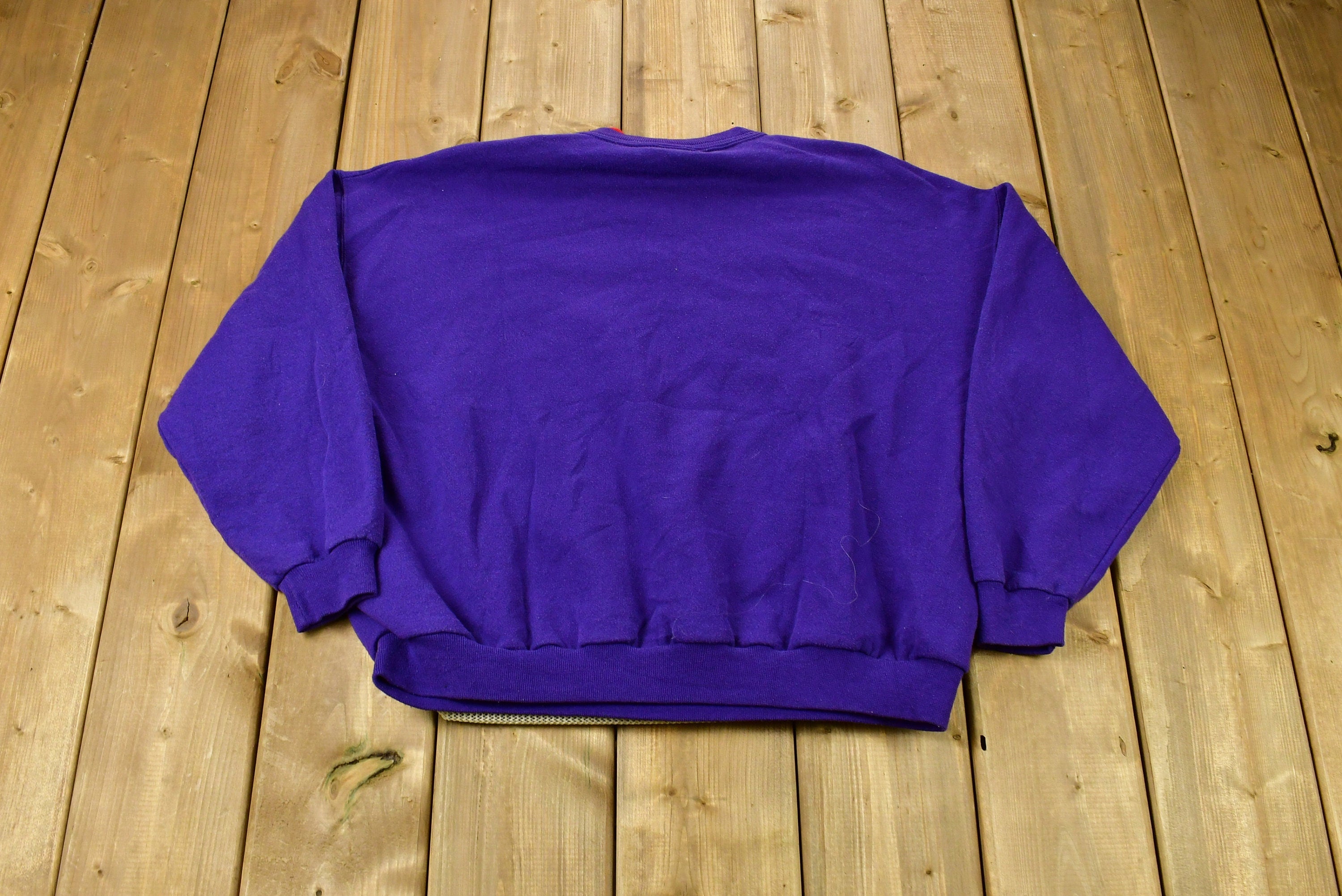 Vintage 1990s Embroidered Cute Hat Graphic Crewneck  90s Crewneck  Grandma Sweater  American Streetwear  Top Stitch Petite