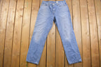 Vintage 1990s Levi's 505 Blank Red Tab Denim Jeans Size 34 x 31 / Vintage Denim / Streetwear / Jeans / Vintage Levi's