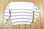 Vintage 1990s K Brand Yachting Knit Abstract Pattern Crewneck Sweater Mens XL