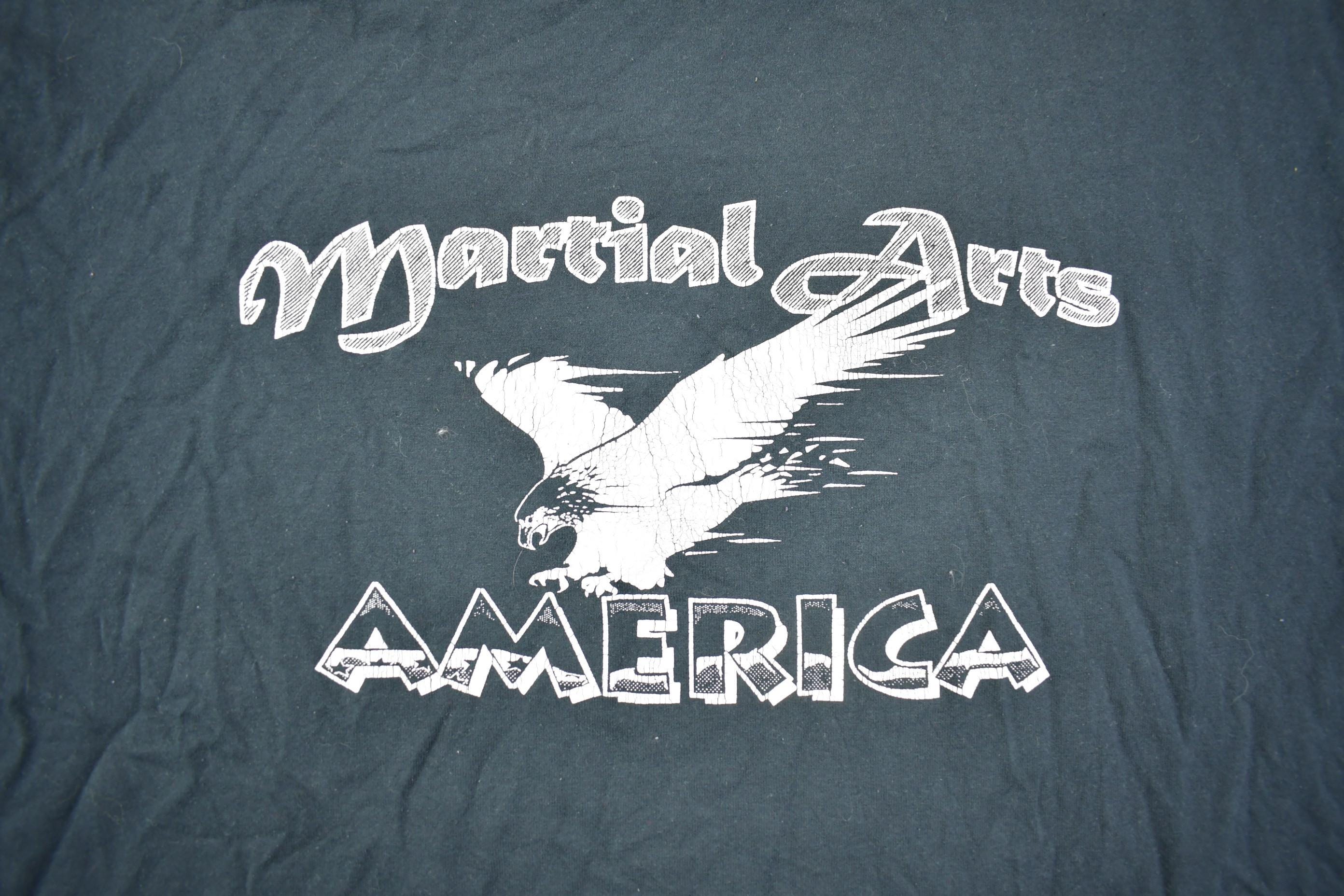 Vintage 1990s Martial Arts American Graphic T Shirt