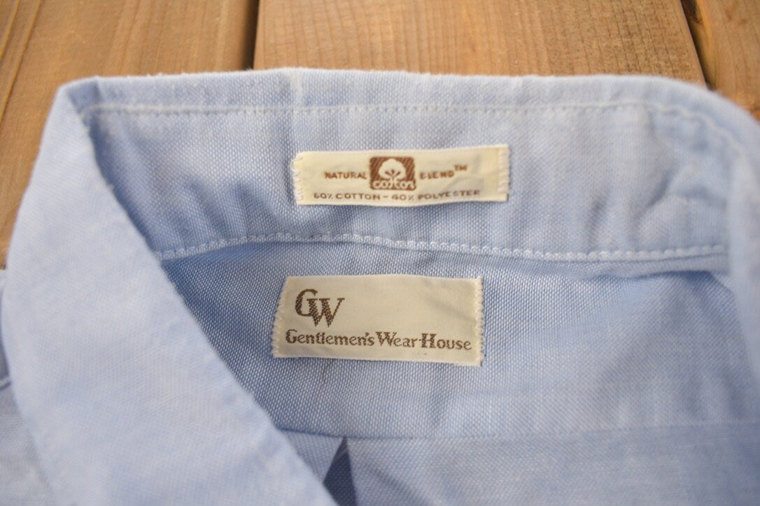 Vintage 1990s Gentlemen's WearHouse Blank Button Up Shirt