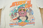 Vintage 1987 Surf's Up The California Raisins Single Stitch Graphic T-Shirt Made In USA