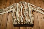 Vintage 1980s Pullover Abstract Graphic Collared Shirt