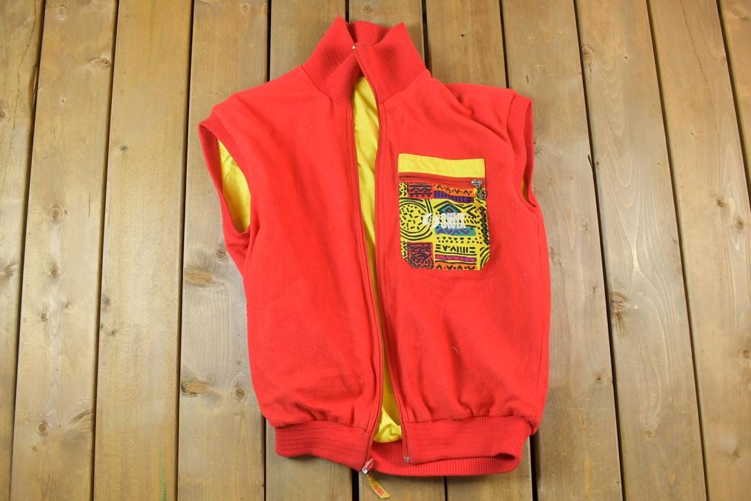 Vintage 1990s Swix Windbreaker Reversible Jacket Vest