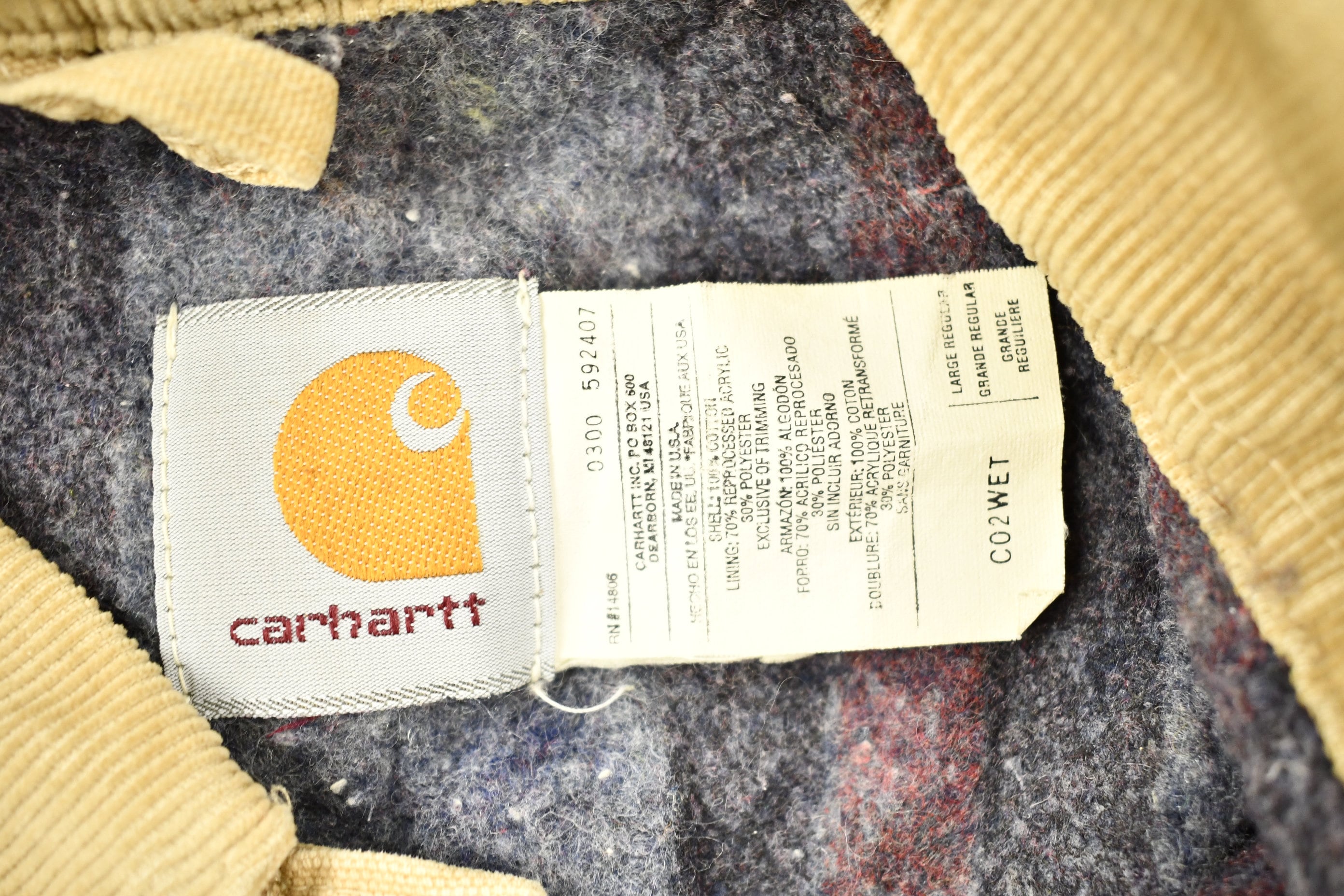 Vintage 1980s Tan Carhartt Chore Coat