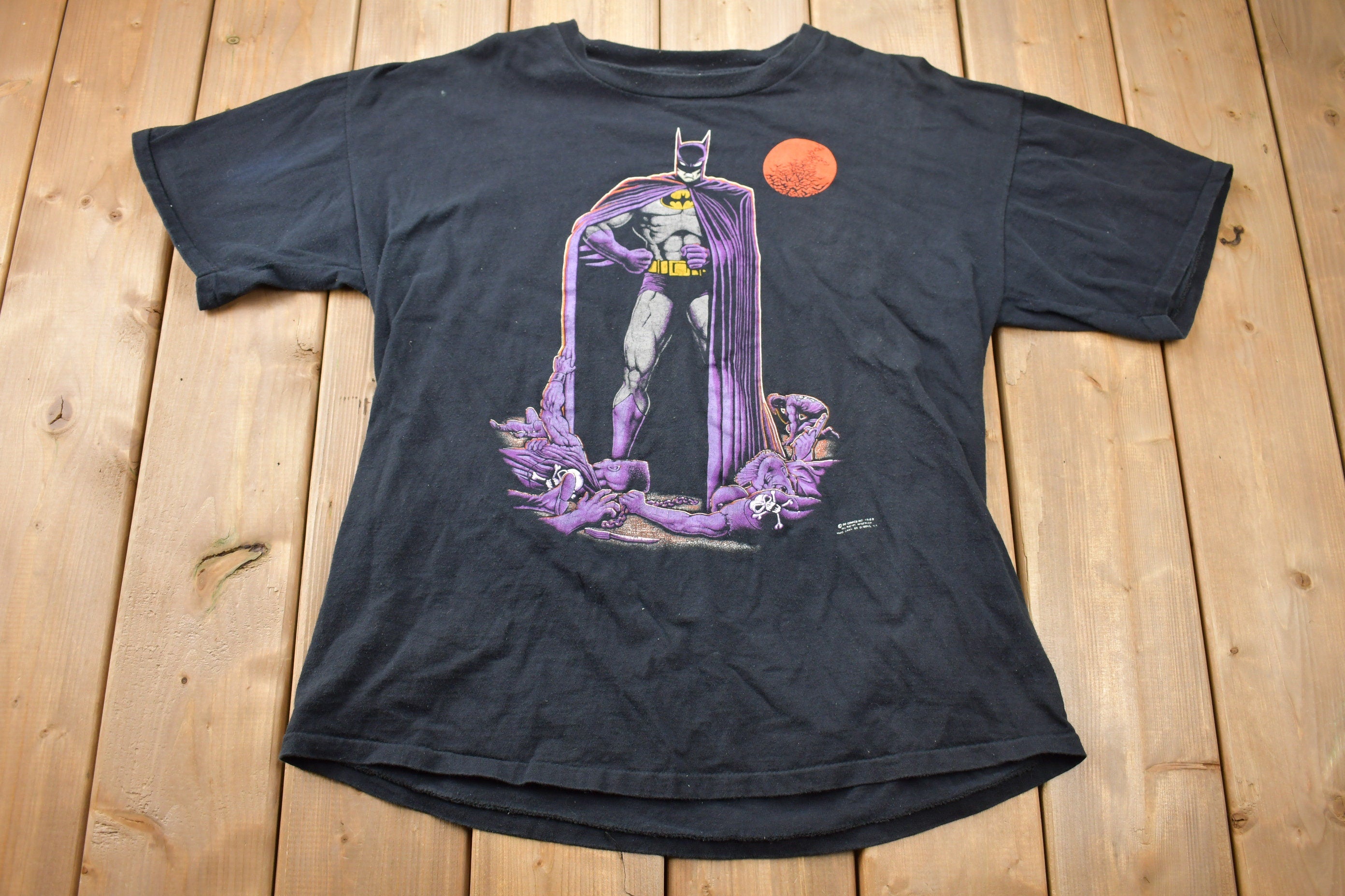 Vintage 1988 Batman DC Comics Graphic T-Shirt Single Stitch