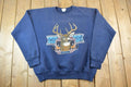 Vintage 1990s Big Buck Deer Outdoorsman Crewneck Sweatshirt