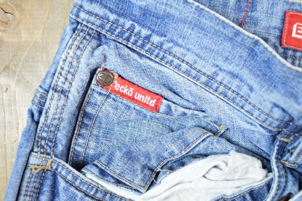 Vintage 1990s Ecko Unltd Hip Hop Denim Jeans Size 34 x 31  Vintage Denim  Vintage Levis  Made In USA  Retro Jeans