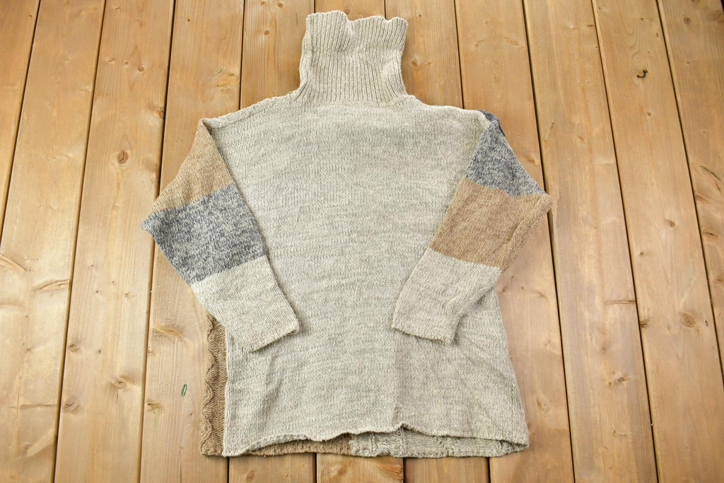 Vintage 1990s Reference Point Knit Turtleneck Sweater