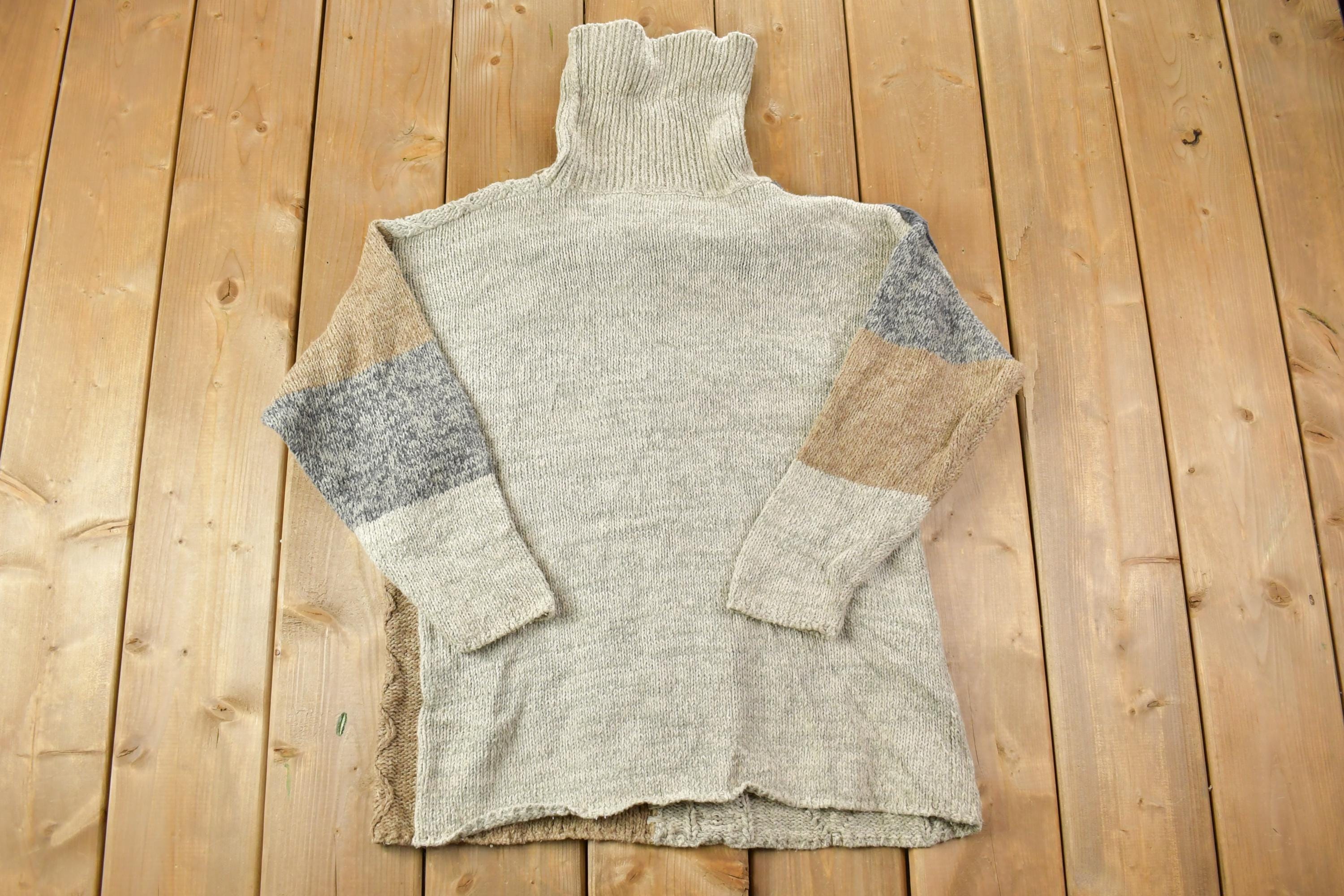 Vintage 1990s Reference Point Knit Turtleneck Sweater