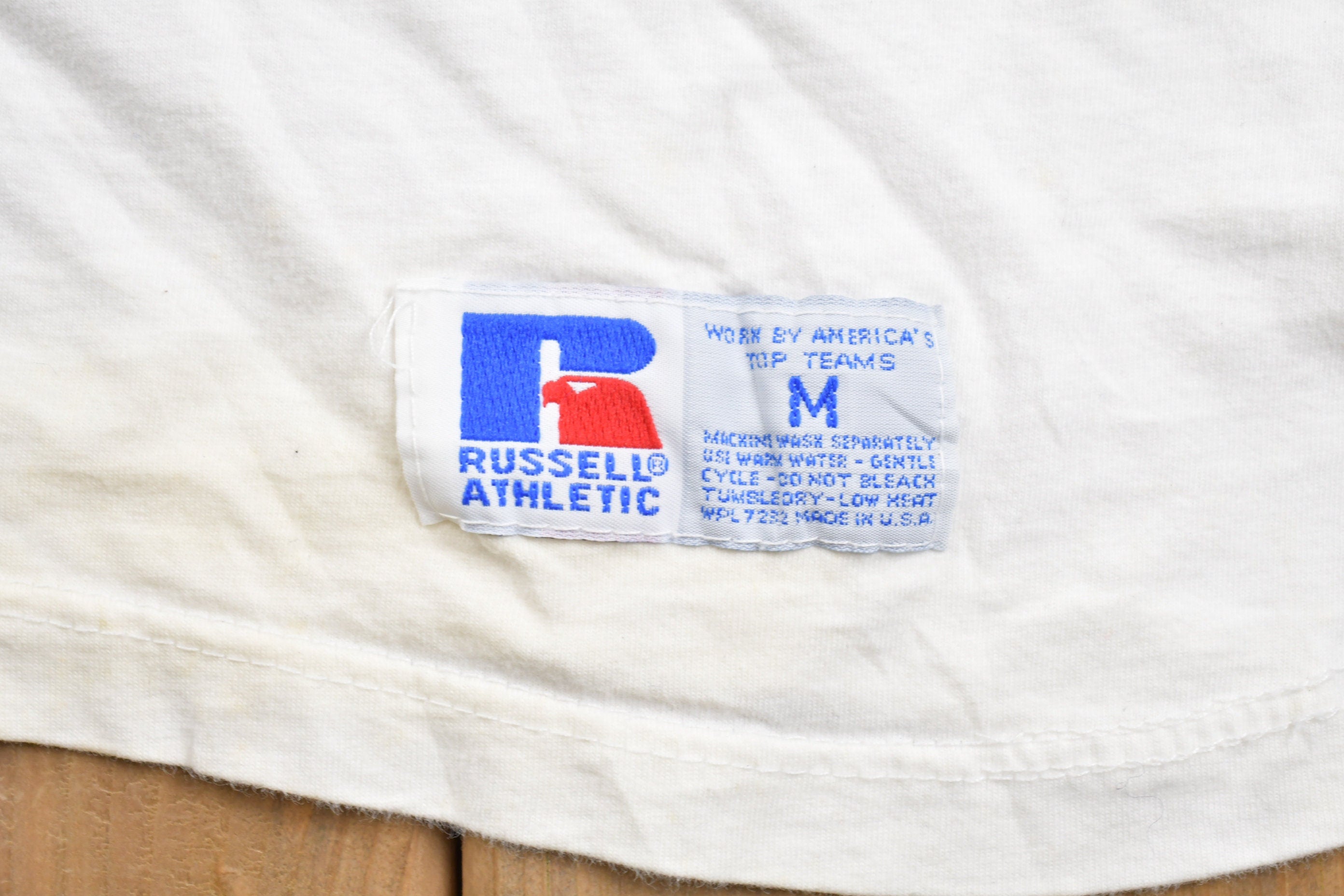 Vintage 1990s Russell Athletics Three Quarter Sleeve T-Shirt