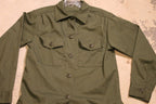 Vintage 1950s Military Infantry Wool Button Up Shirt