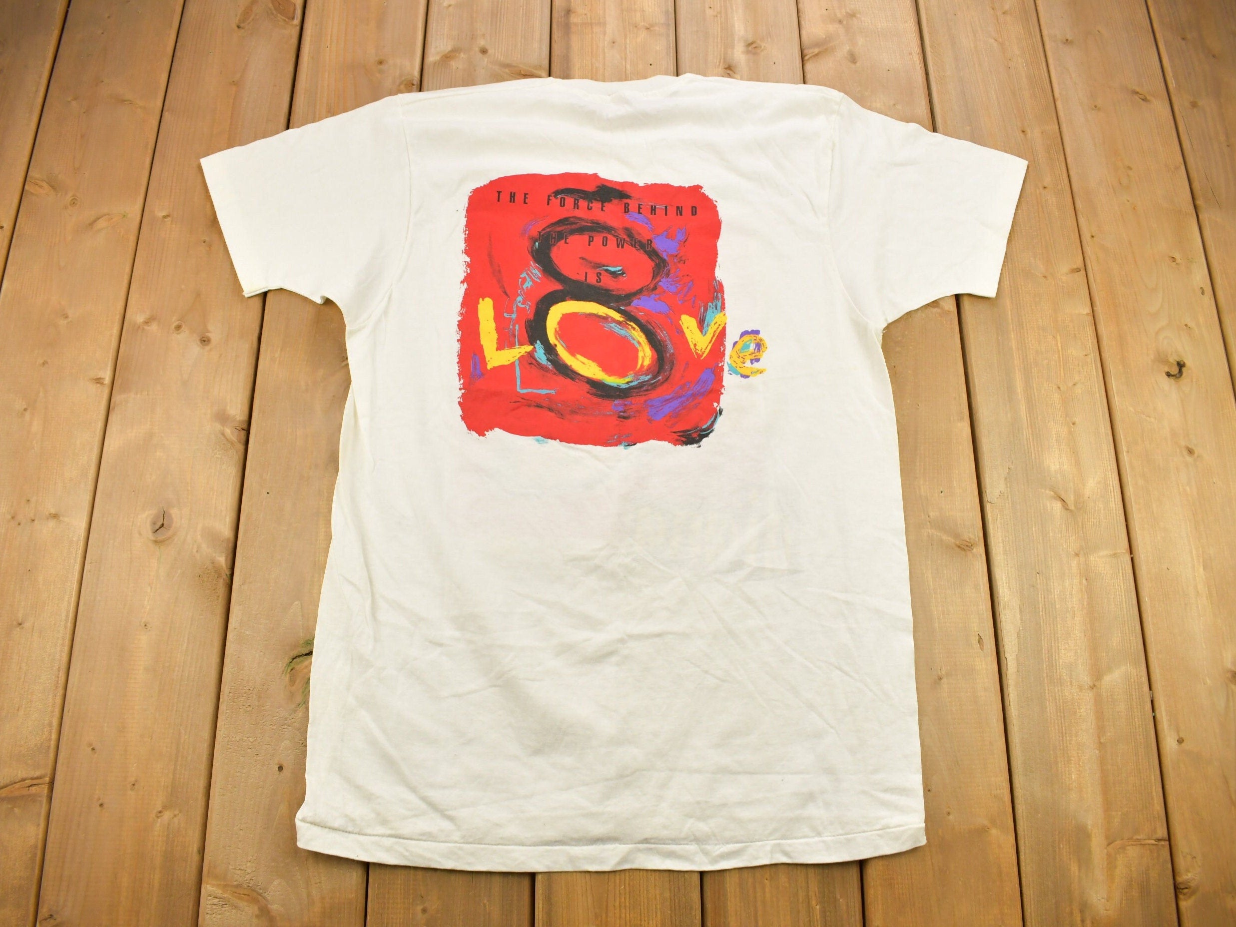 Vintage 1991 Diana Ross The Force Behind the Power Band T-shirt