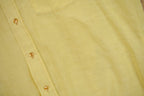 Vintage 1960s Gold Circle Blank Yellow Button Up Shirt