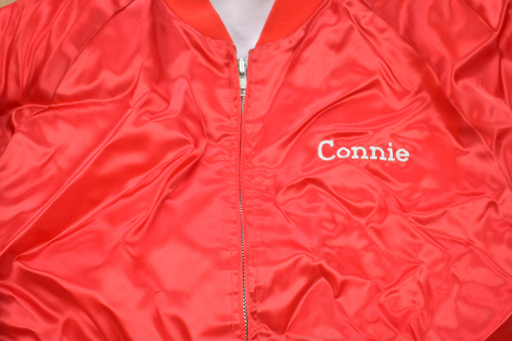 Vintage 1990s Sailing Centre Satin Bomber Jacket