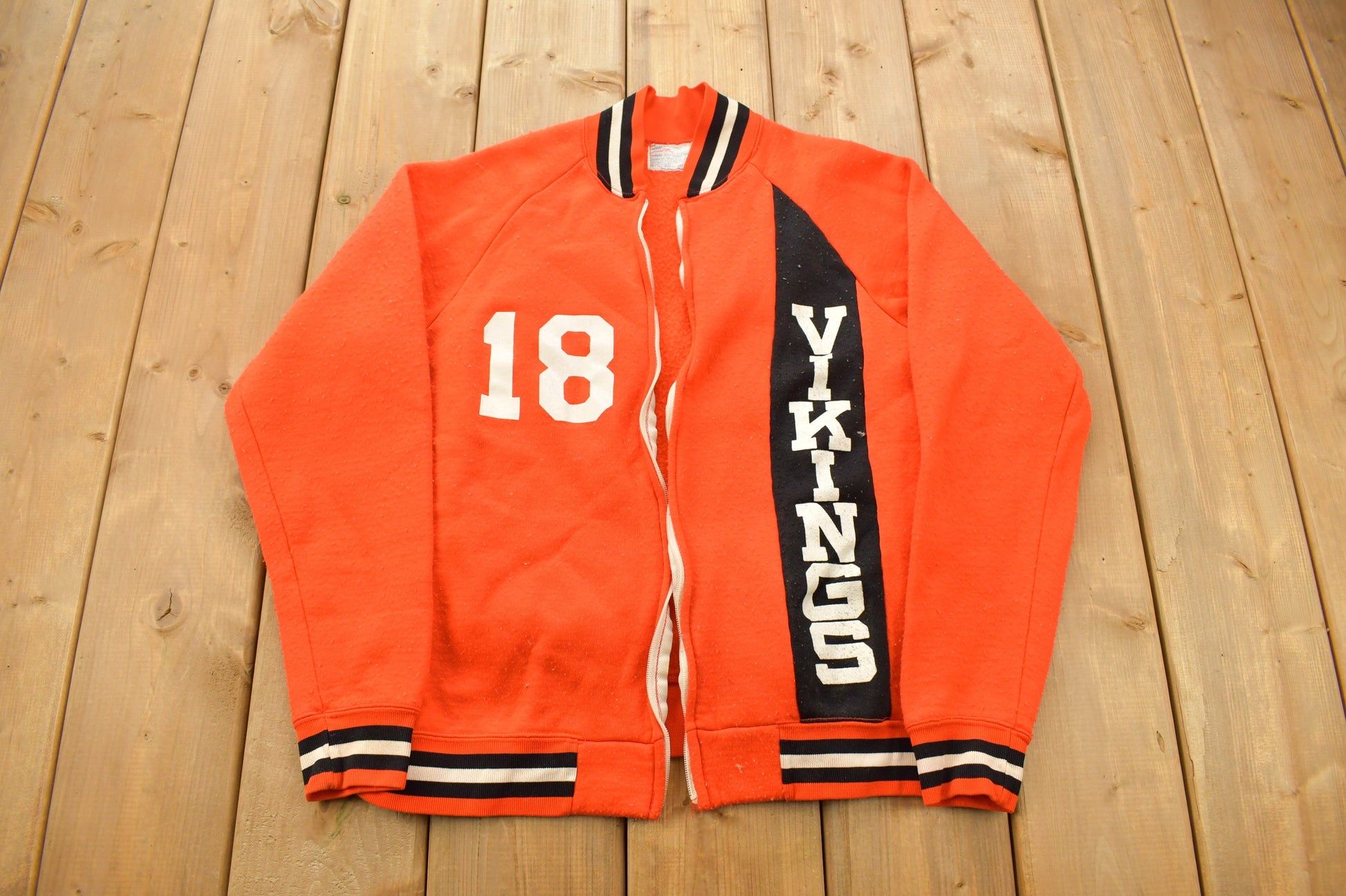 Vintage 1960s Collegiate Vikings Champion Track Jacket  Vintage Champion  Track Jacket  True Vintage  Made In USA  Sportswear