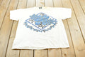 Vintage 1990s Body Wrappers Blue Flower T-Shirt Mens XL