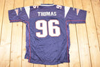 Vintage Y2K Reebok New England Patriots Adalius Thomas NFL Jersey Men's L / Football Fan Apparel / 2000s Sportswear / Single Stitch Tee