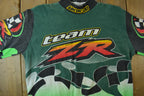 Vintage 1995 Arctic Cat Snowmobile All Over Print Graphic Racing T-Shirt